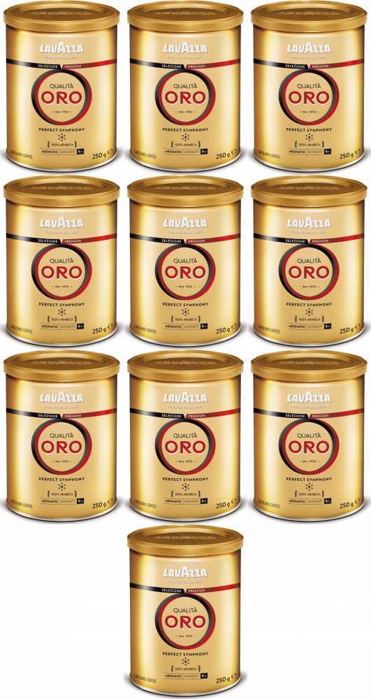 Lavazza Qualita Oro 250g kawa puszka x10