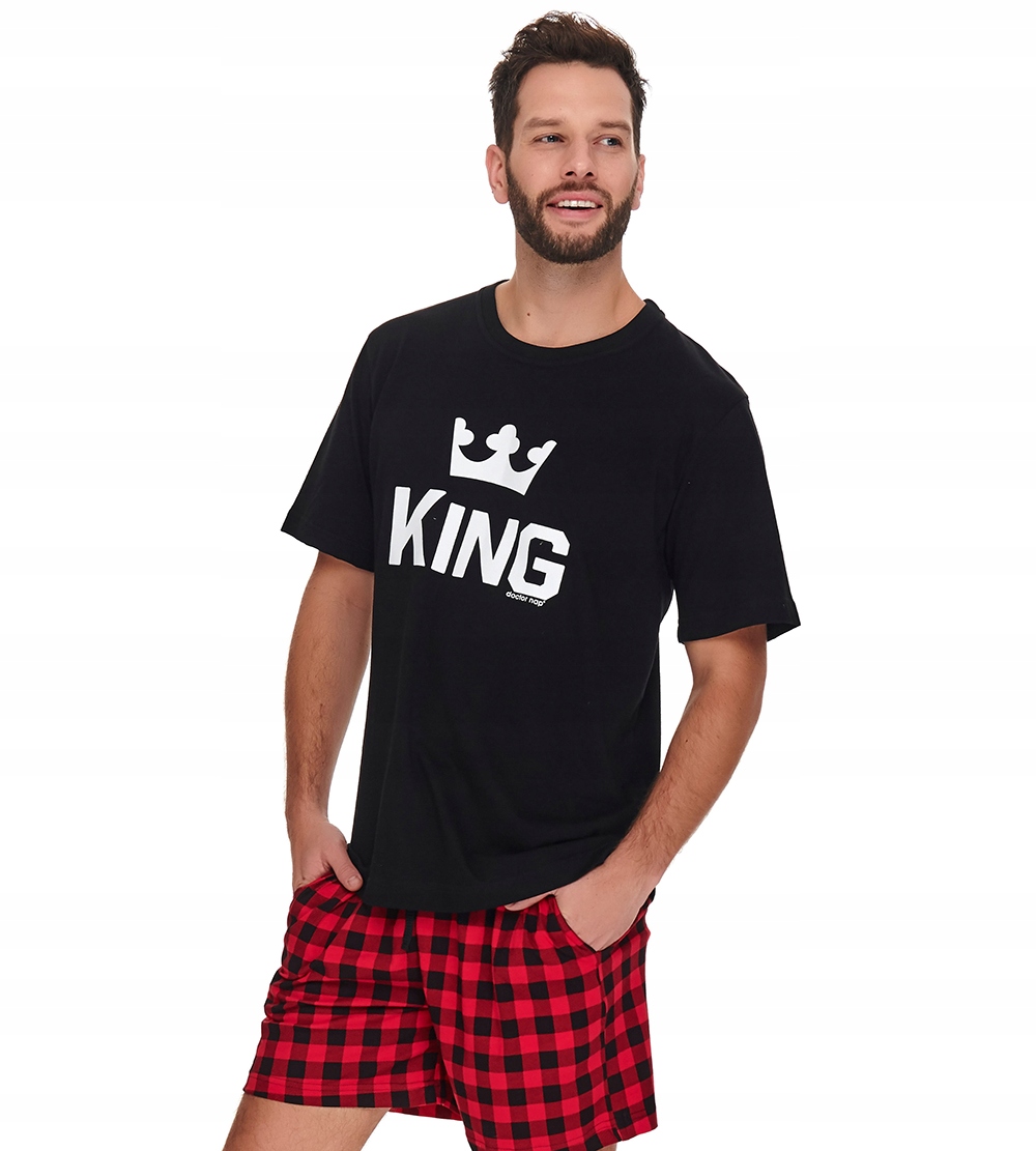 Piżama męska Doctor Nap PMB.9952 RED King XXL