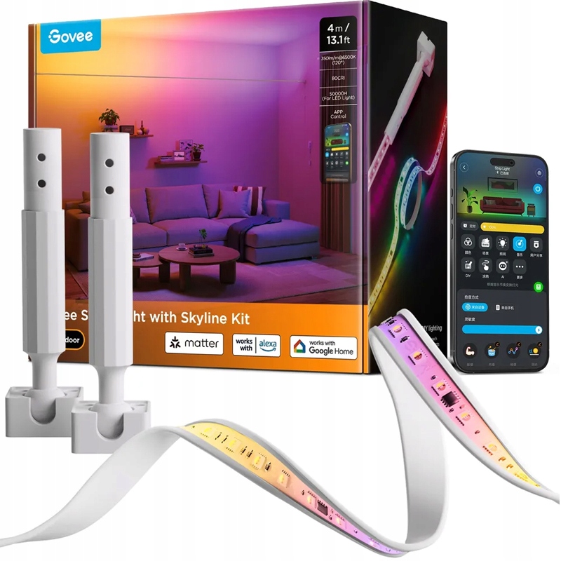 Led pásik Govee H61B8 Rgbicww Skyline Strip Light