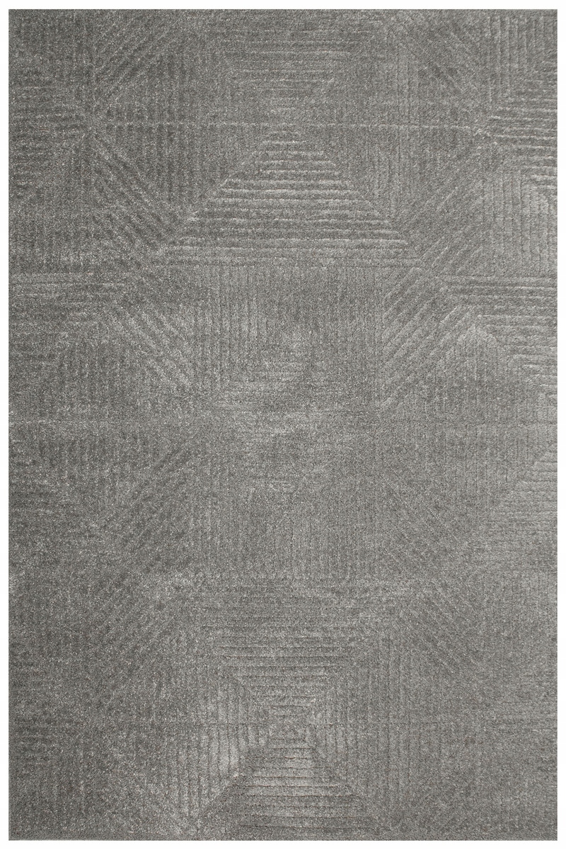 Dywan Geometryczny Szary Miękki Romby Trójkąty Do Pokoju Aruba 160x230 cm