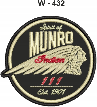 Naszywka motocyklowa AV hafty W-432 10,5 x 10 cm