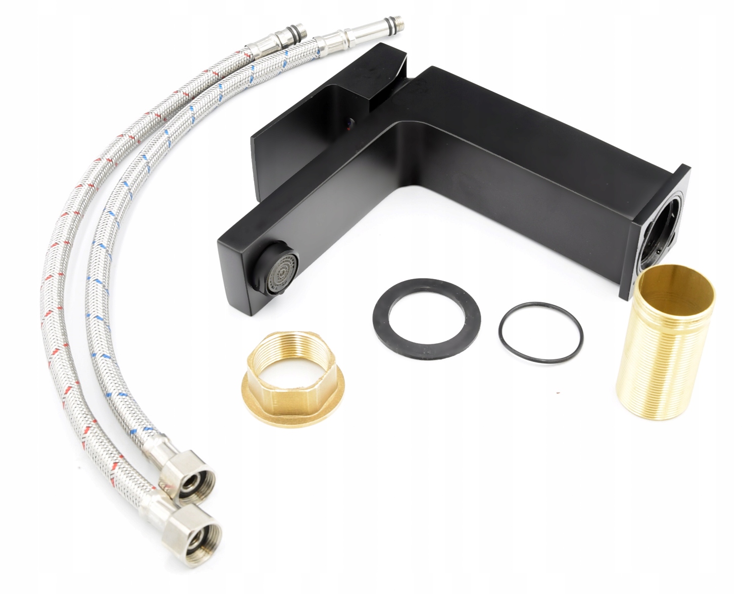 BATERIA UMYWALKOWA CARO CUBIC SZTORCOWA CZARNA MAT Kod producenta RCUBA