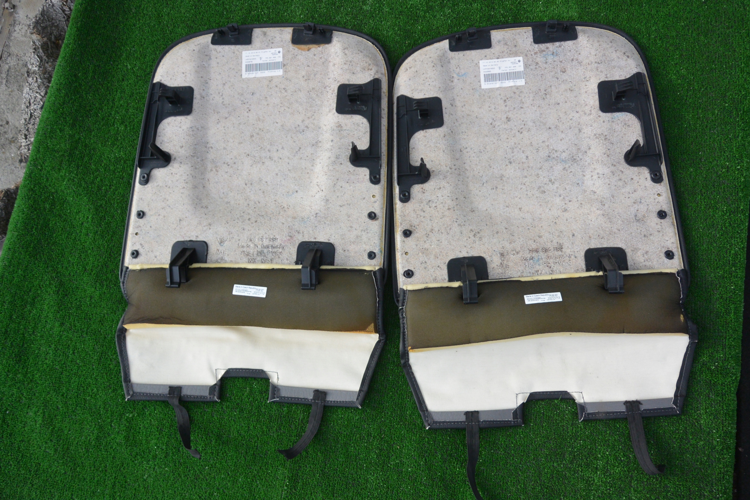 side cover upholstery seat rear part right left leather PORSCHE CAYENNE 7P5
