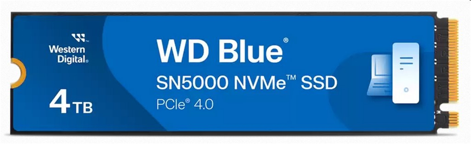 Wd Blue SN5000 Ssd 4TB M.2 NVMe Gen4 5500/5000 MBps WDS400T4B0E