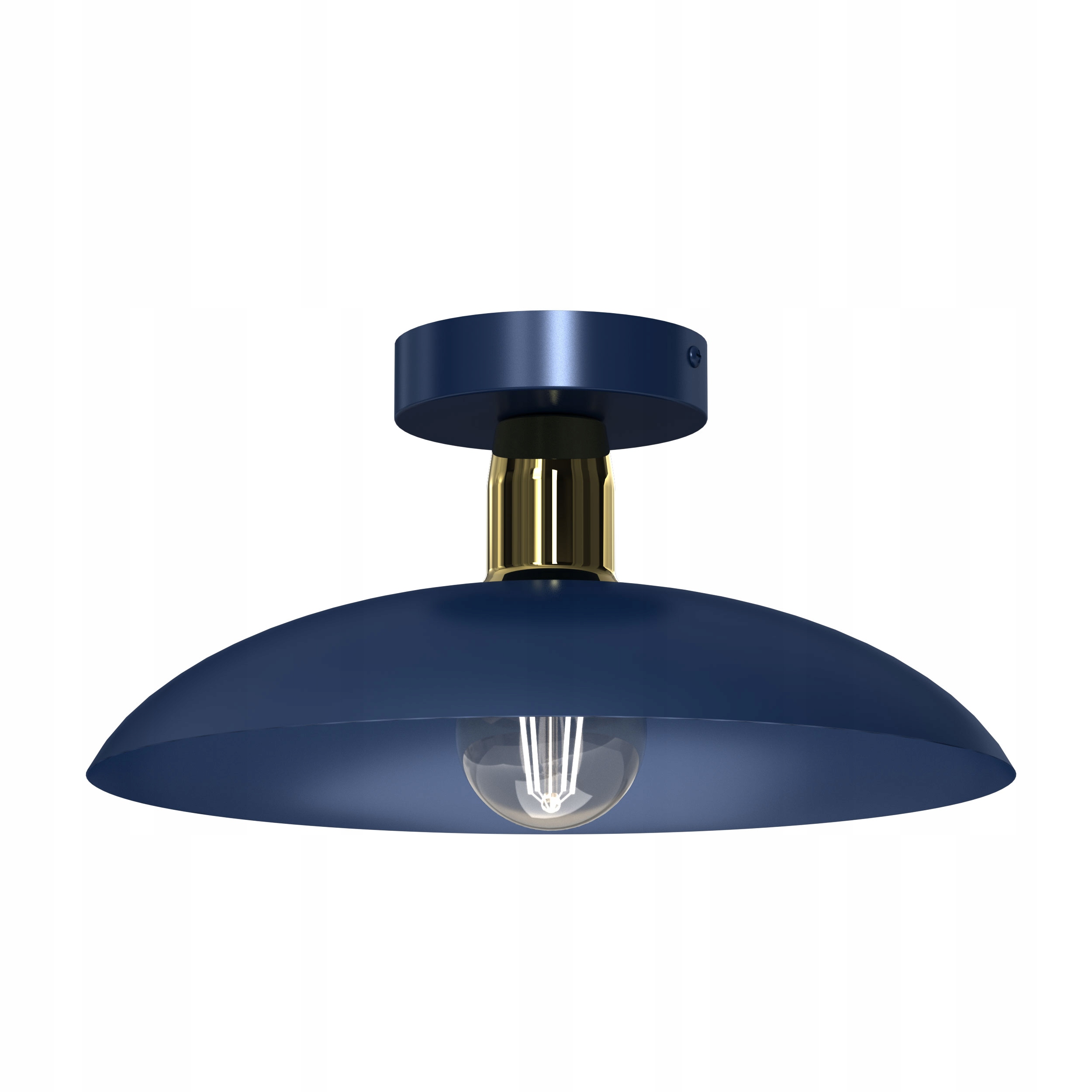 Stropní Svítidlo Stropní Svítidlo Loftový Led Lustr Granát E27 Gold Navy Blue Gold