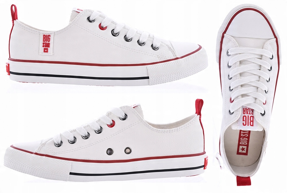 

Big Star Trampki Damskie Niskie JJ274130 Białe 39