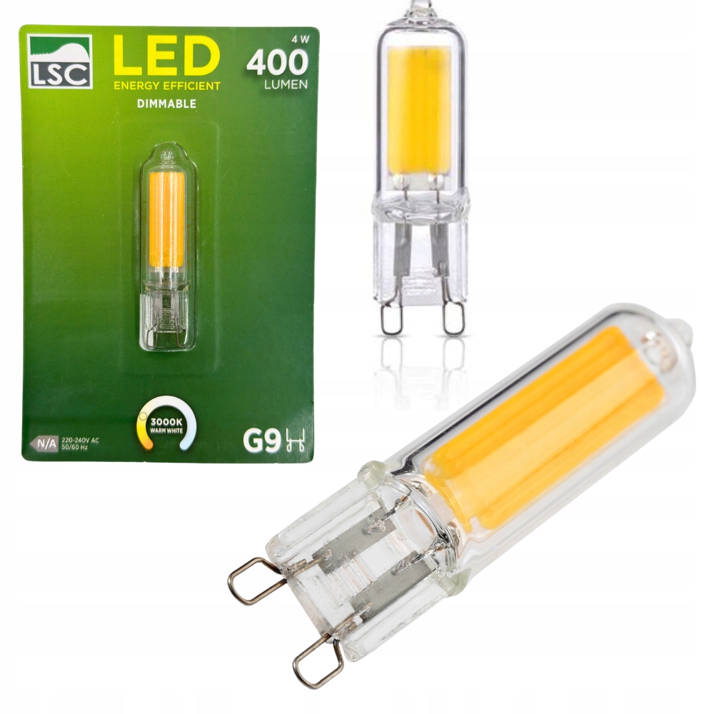 ŻARÓWKA LED KAPSUŁKA 4W 400LUMEN G9 4W CIEPŁA BARWA LSC