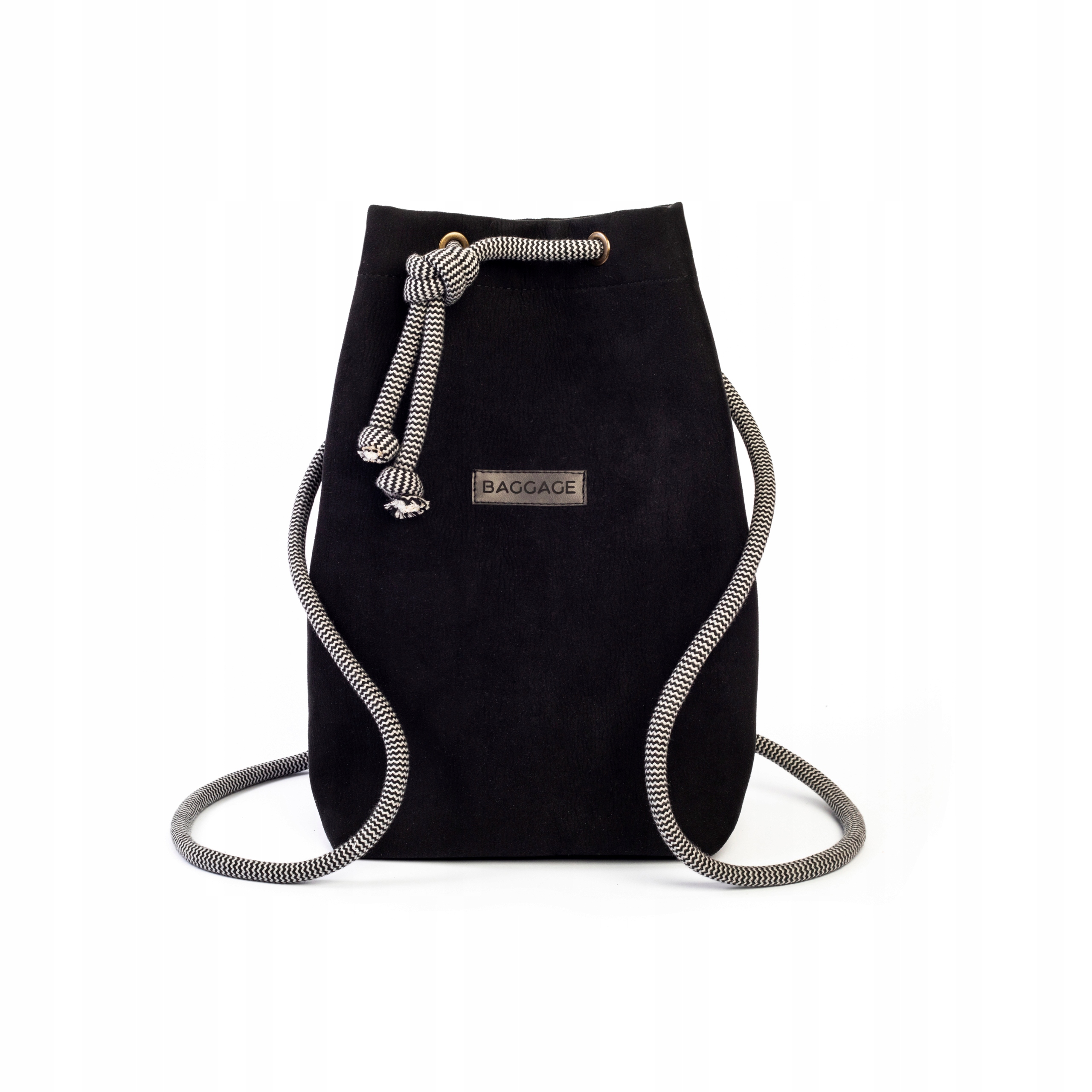 

Plecak Worek 2W1 Torebka Zamsz Baggage Czarny