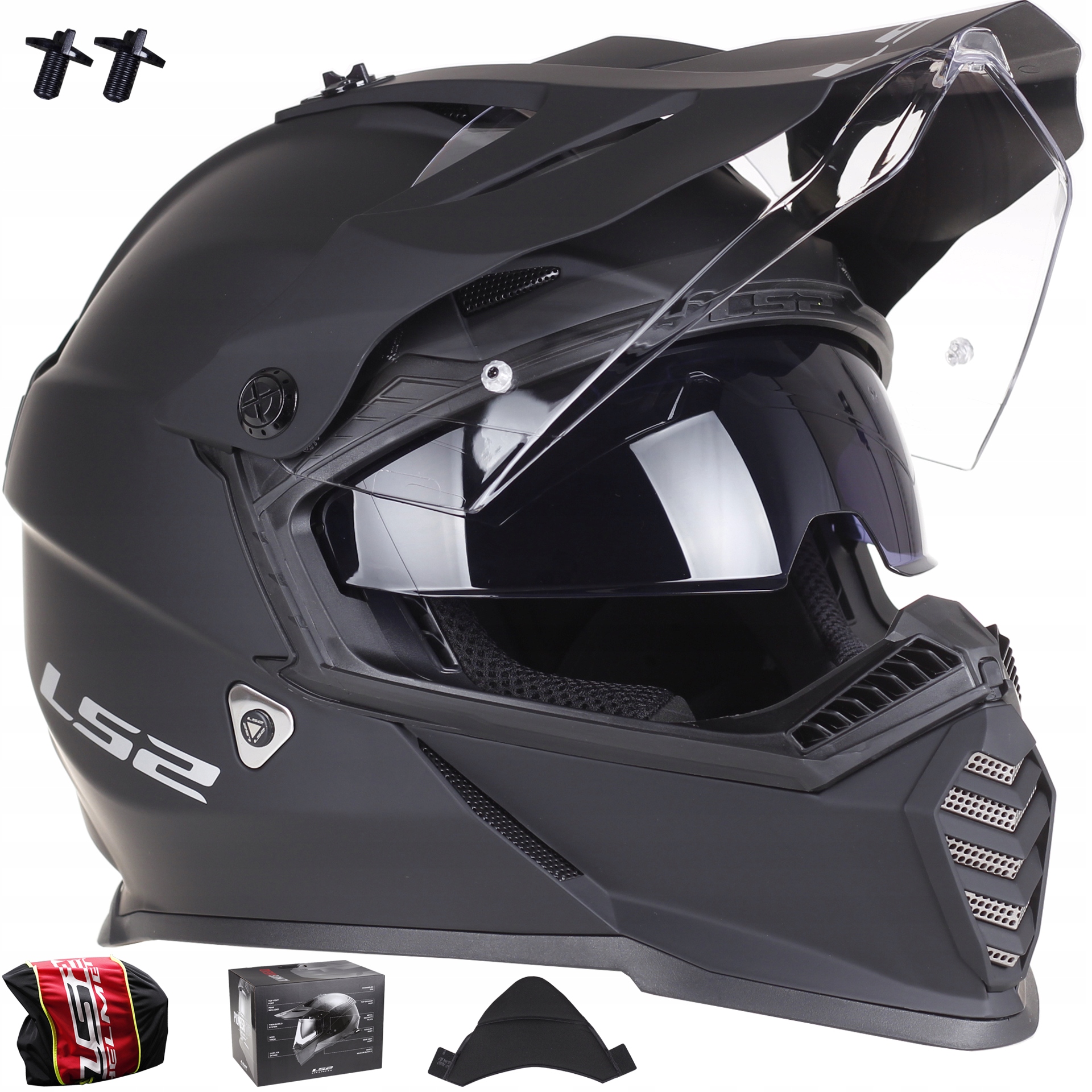 

Kask Motocyklowy LS2 MX436 Quad Cross Atv czarny