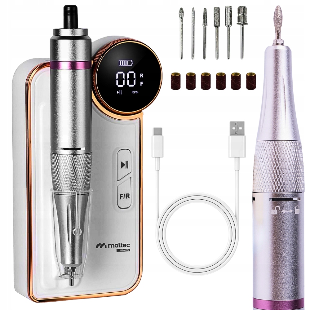 Bruska na nehty Bezdrátová se stanicí Manikúra pedikúra Set