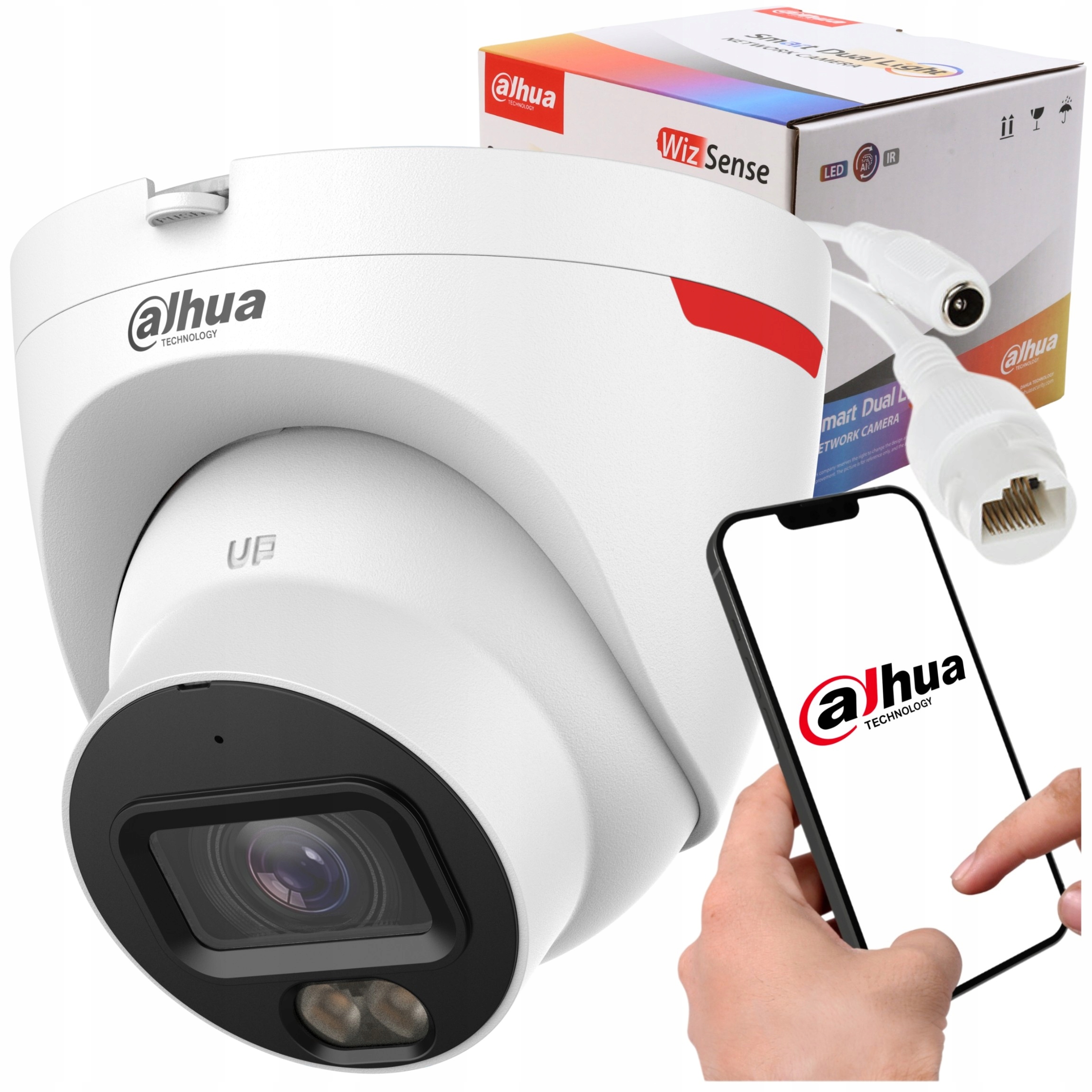 Ip kamera Dahua IPC-HDW2649T-S-LED-0280B-PRO 6Mpx Wizcolor Smd+ Detekce Ai