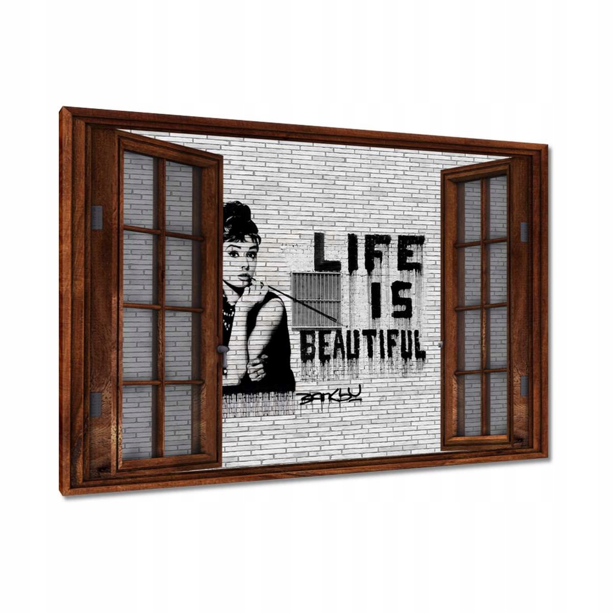 Obrazy 120x80 Banksy Life jsou krásné