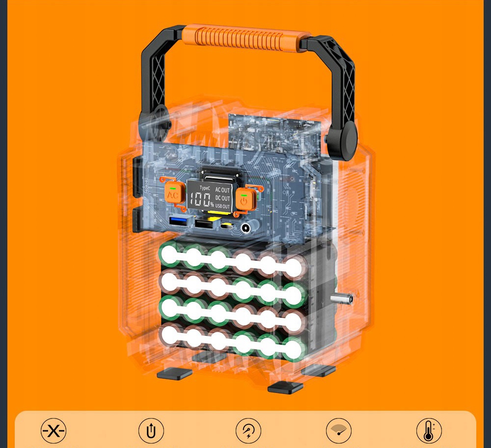 POWERBANK STACJA ZASILANIA 172Wh 48000mAh SOLARNY Marka Flashfish