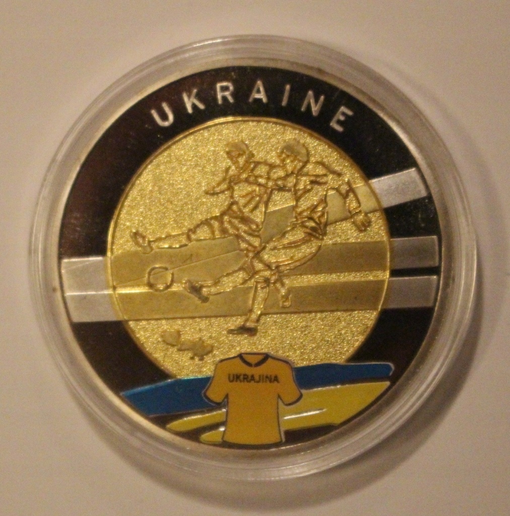EURO 2012 POLSKA - UKRAINA, NUMIZMAT - UKRAINA + CERTYFIKAT