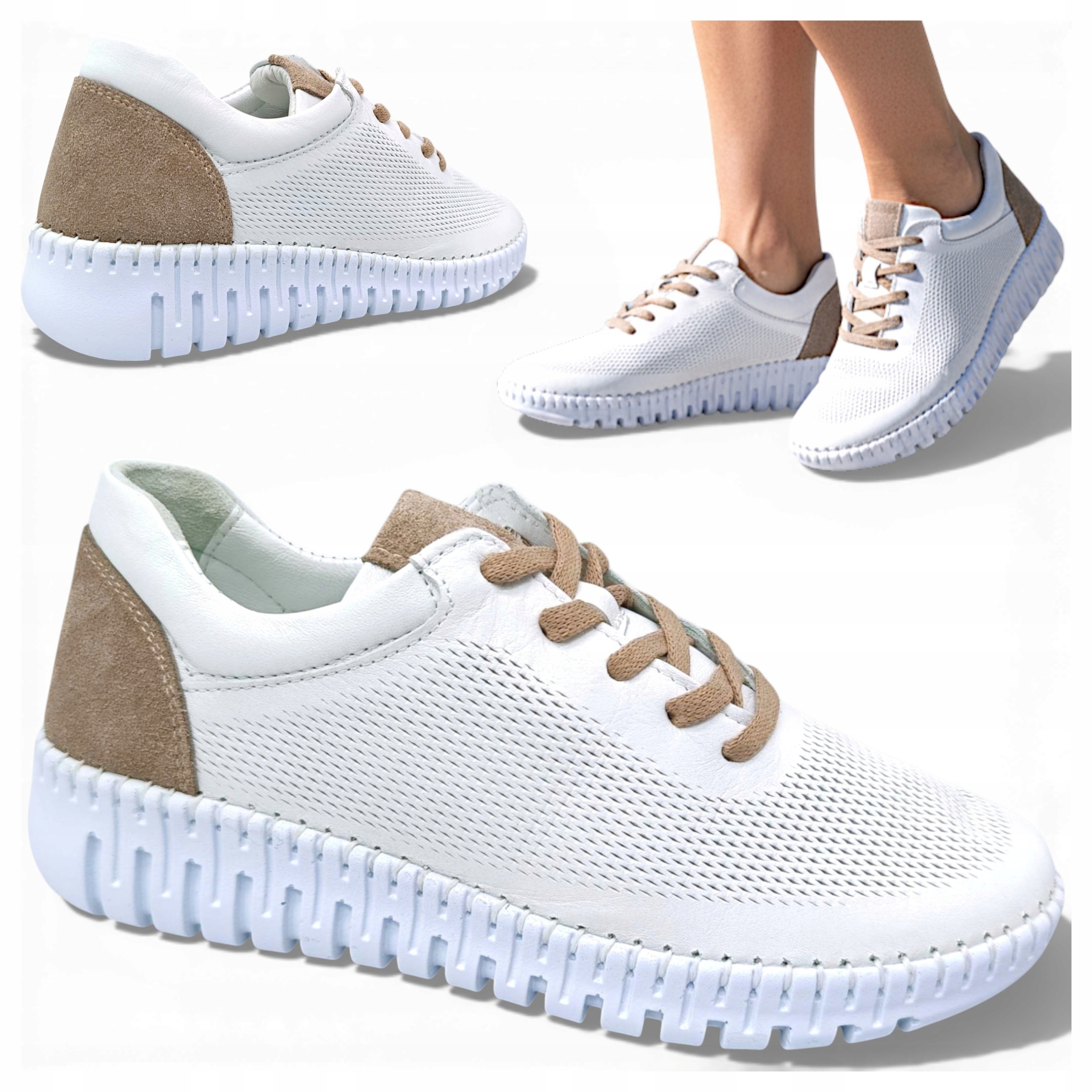 40 Artiker Dámská sportovní obuv z přírodní kůže, prodyšná, lehká, módní