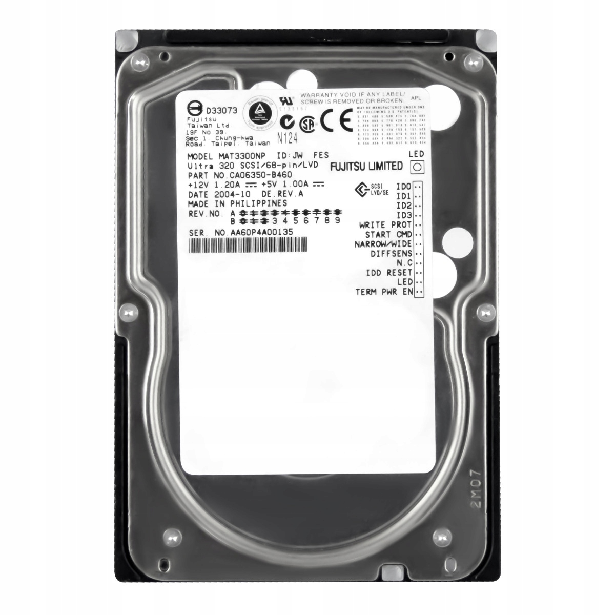 Fujitsu 300GB 10K 8MB Scsi U320 3.5'' MAT3300NP