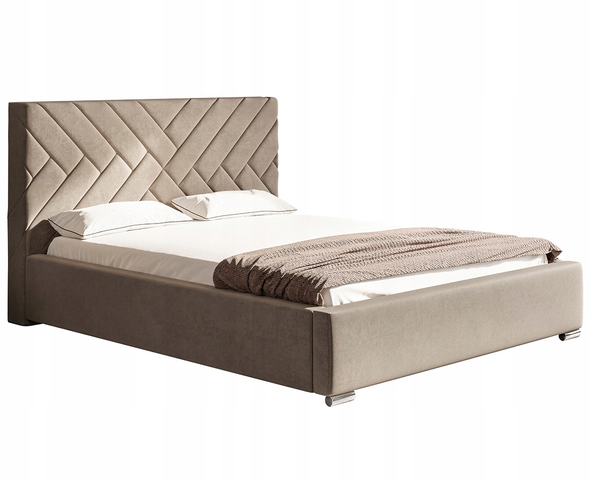 Łóżko tapicerowane 120x200 Royal 5 pojemnik stelaż