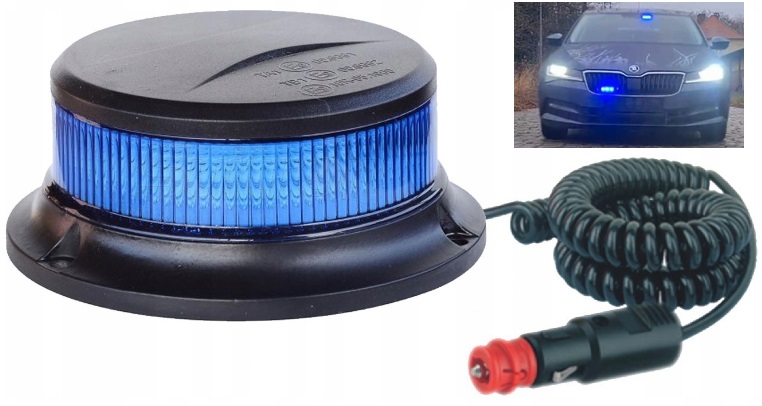 ALR0056 - Півень оригінал поліцейський під прикриттям 18 LED синій