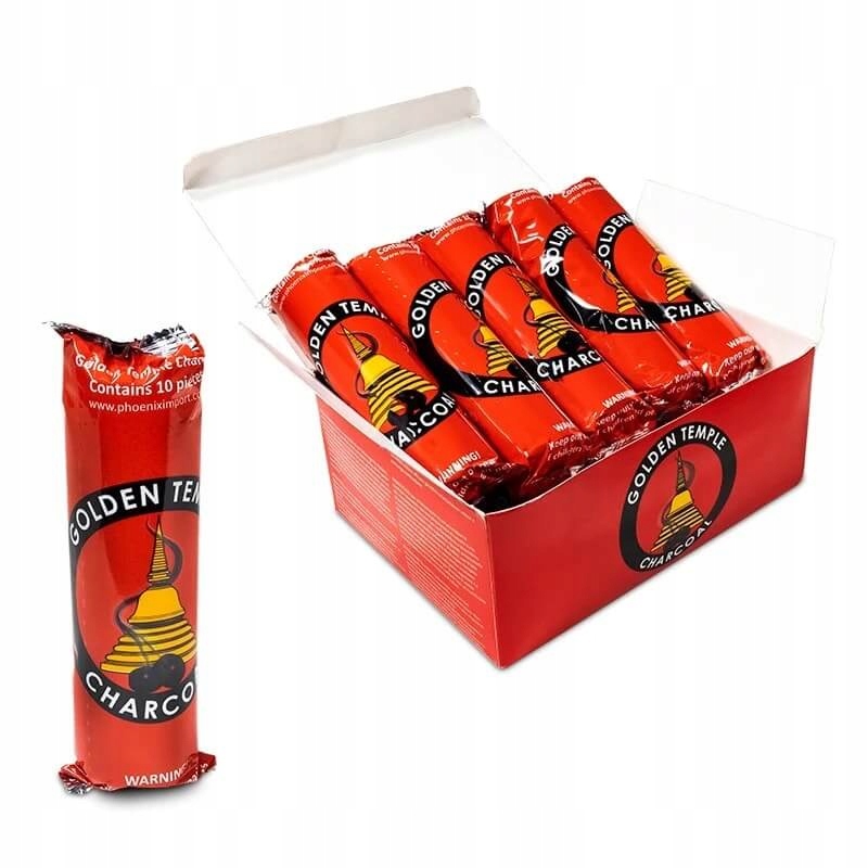 

Węgiel trybularzowy Golden Temple 40mm 10 sztuk