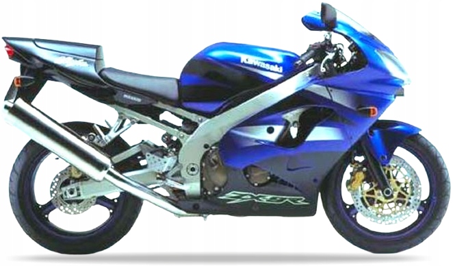Samolepky Na Motocykl Juula Pro Kawasaki Zx 9R 2002 Modré 32