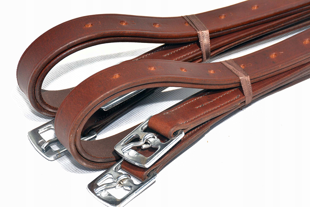 PUŚLISKA SKORZANE 145CM BRĄZ