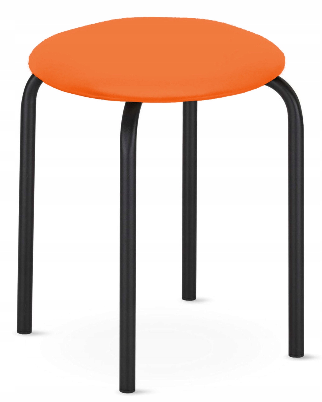 POMARAŃCZOWY Taboret stołek metalowy CHICO-BL NS