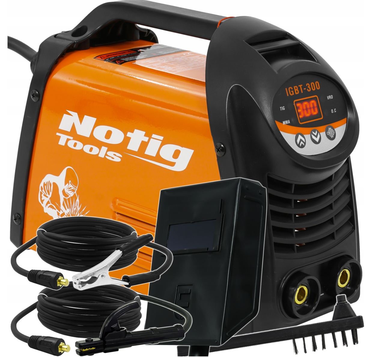 Spawarka Inwertorowa Inwerterowa 300A LCD Mma Igbt Maska Szczotka Zestaw