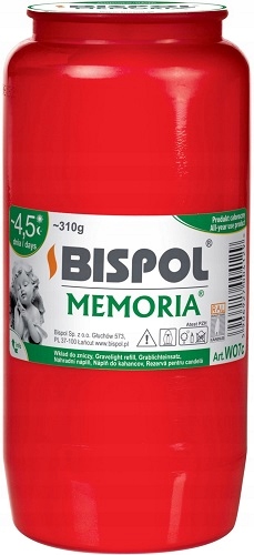 

Wkład olejowy 4,5 dnia Memoria WO7 czerwony Bispol