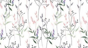 Statická okenná fólia kvety 67 cm x 15 m G-14148