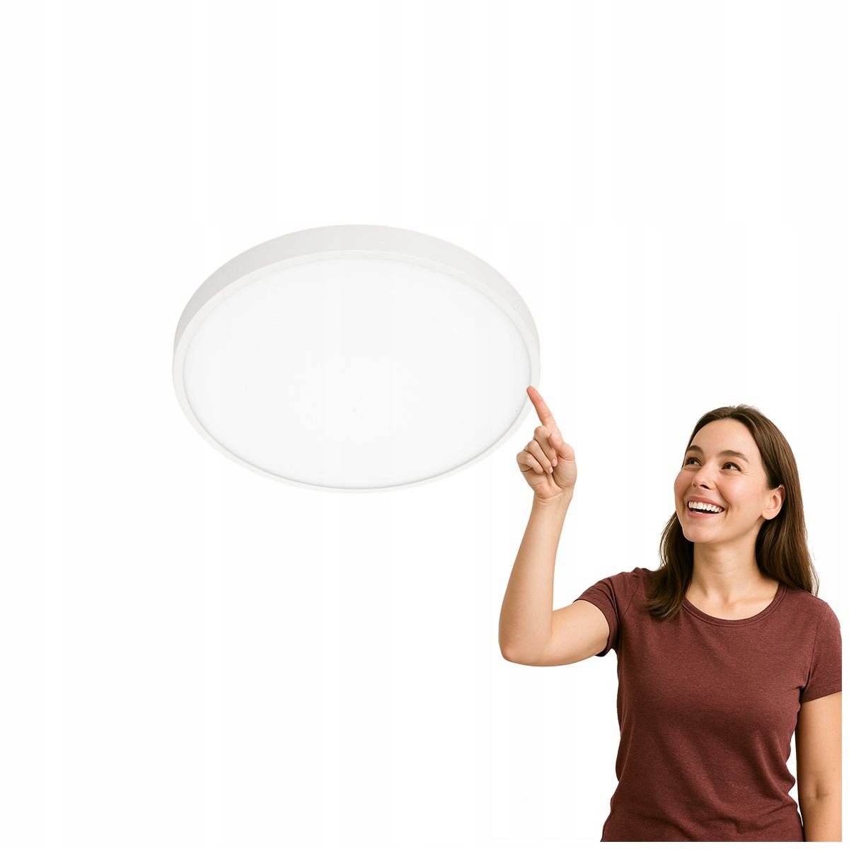 Lampa Led sufitowa 30W Riberio, nowoczesna biała Italux