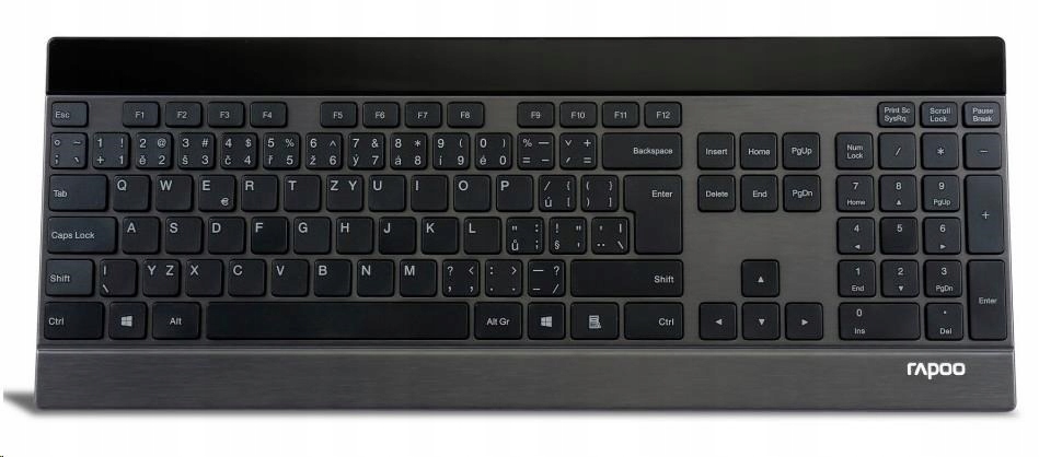 Rapoo Klávesnice E9270p Usb, multimediální, bezdrátová, černá, Cz…