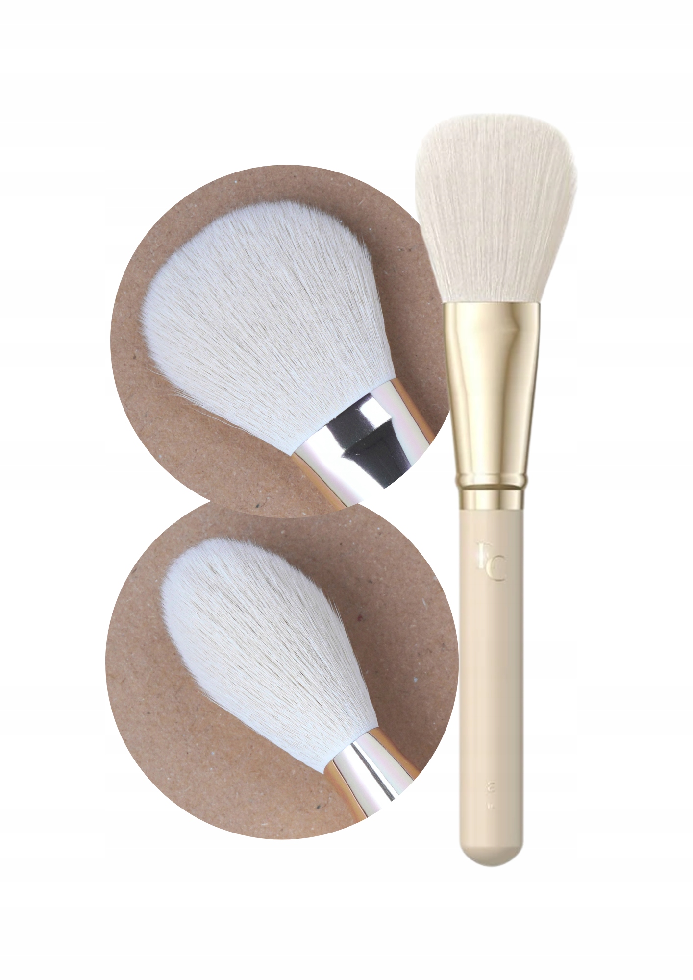 Pędzel do aplikacji pudrów F01