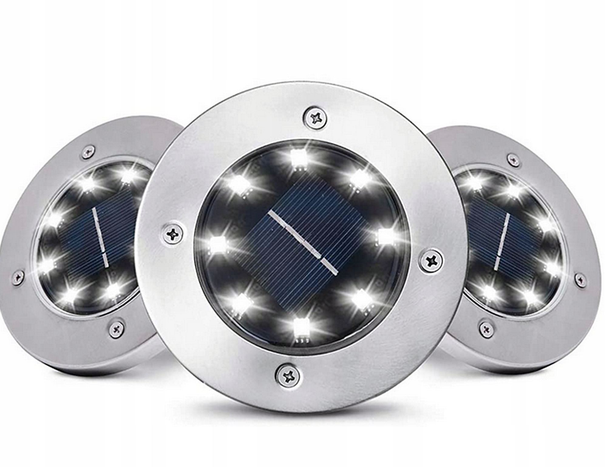 LAMPY OGRODOWE LAMPKI LED WBIJANE LAMPA SOLARNA WBIJANA OGRODOWA OGRODU 8x Marka FORTRADE