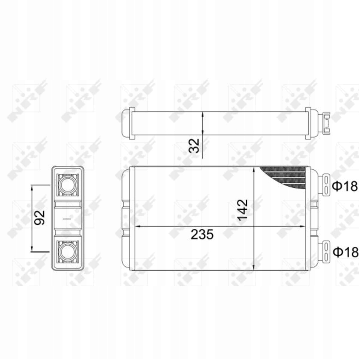 nrf 54312 теплообменник , отопление внутренний