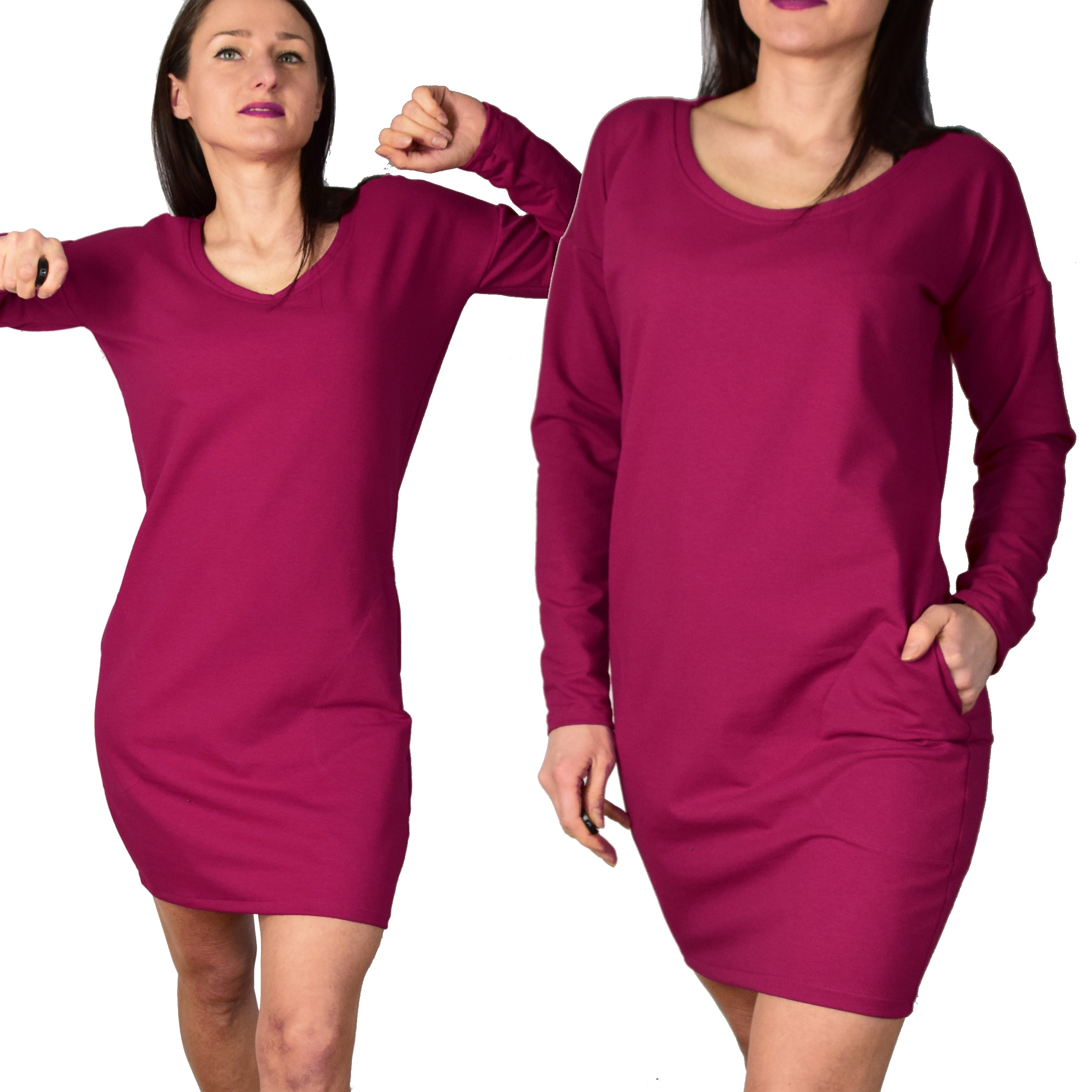

2XL _ Sandra fuksja dresówka tuba Collibri 1295