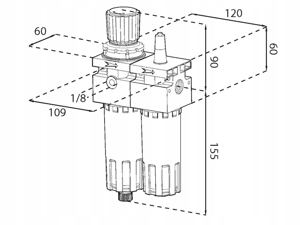 ADLER 0137.491 filtr reduktor naolejacz MAXY 1/2'' Kod producenta 0137.491