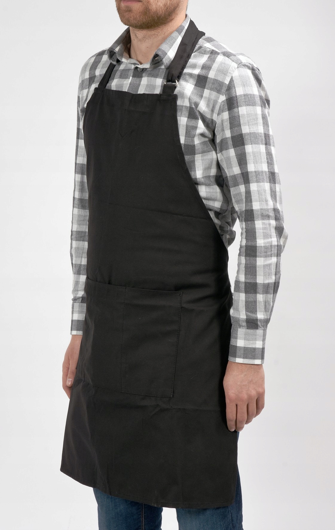 BAWEŁNIANY FARTUCH DO GRILLOWANIA 85x68cm Długość 85 cm