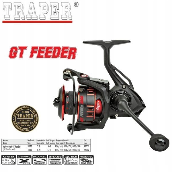 Kołowrotek Traper Gt Feeder 4000