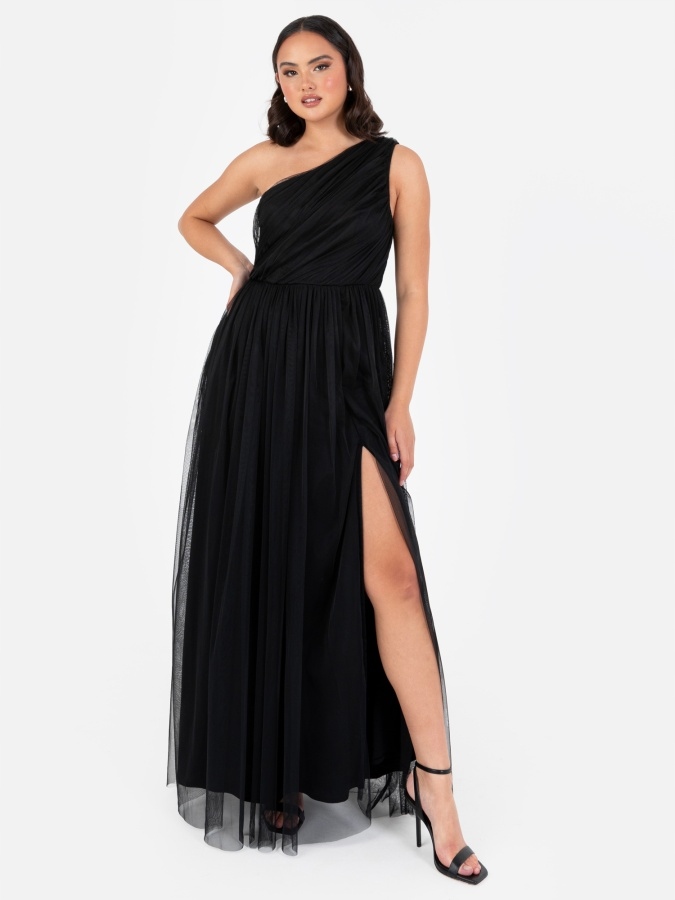 Anaya Šaty Večerní Elegantní Černá Plus Size 46 Jmj
