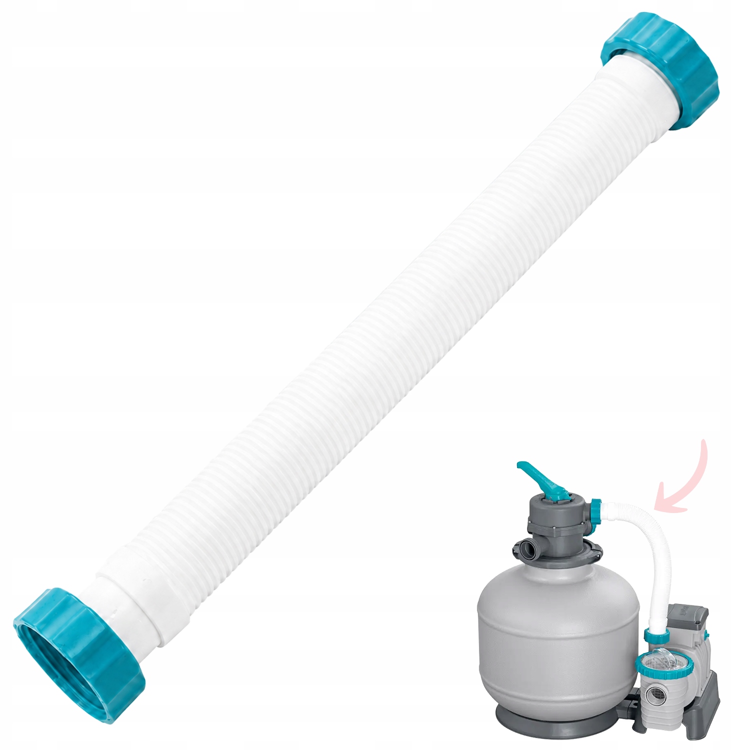 Krátká hadička Flowclear pro pískovou pumpu 58499 Bestway 38 mm