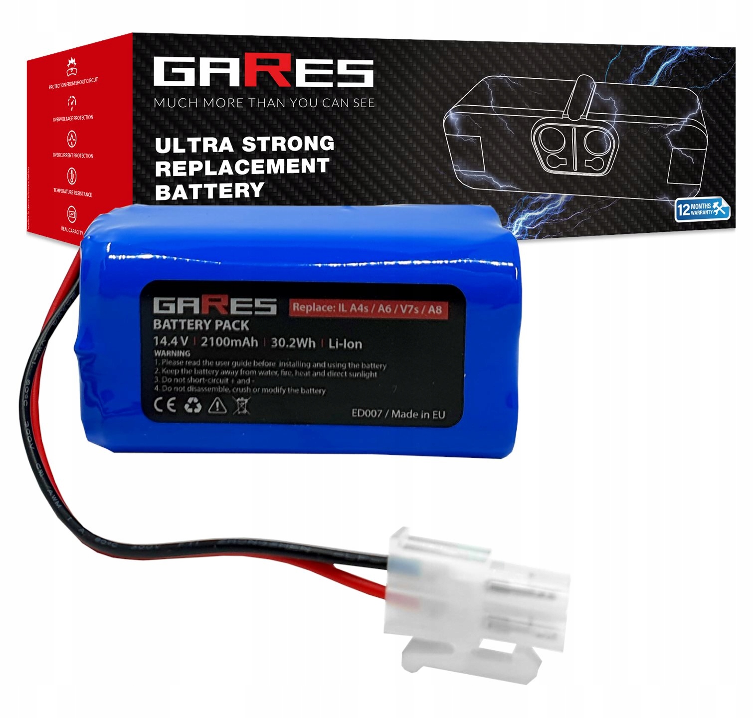 Baterie Akumulátor pro robota Dibea V780 14,4V 2,1Ah