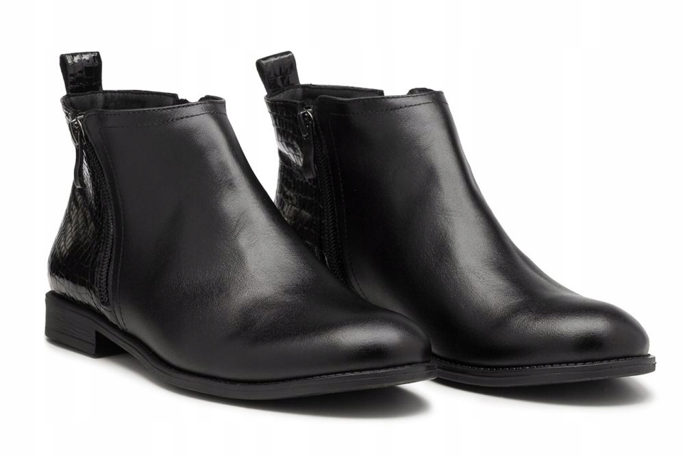 Černé Kotníkové Boty Hadí Polobotky Svršku Butdam 38