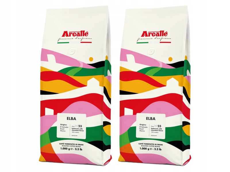 Kawa ziarnista Arcaffe Elba Arabica 2 x 1 kg