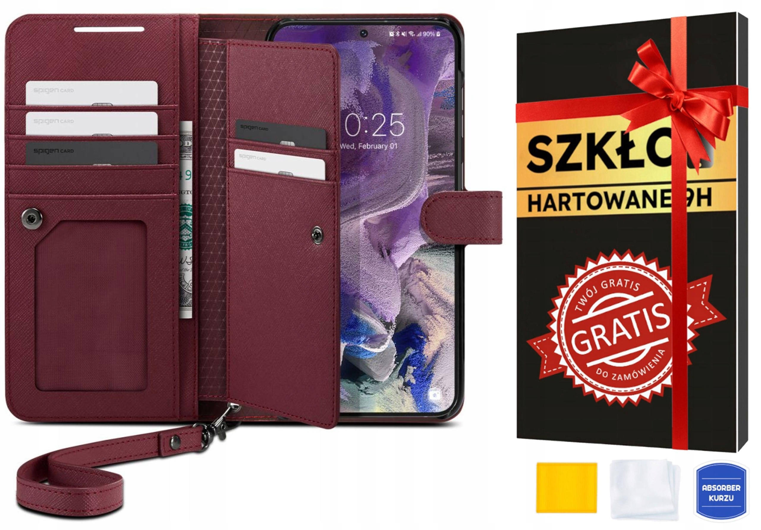 Etui SPIGEN do Galaxy S23 Plus, WALLET S + SZKŁO