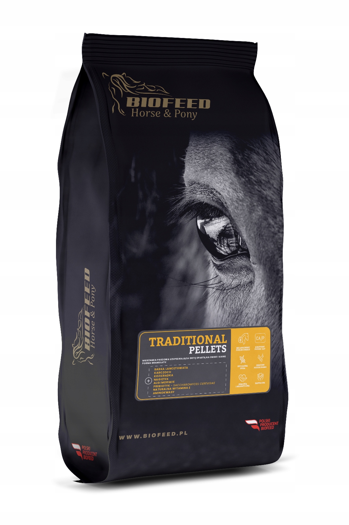 Traditional Pellets 25kg Biofeed Horse & Pony uniwersalny granulat dla koni