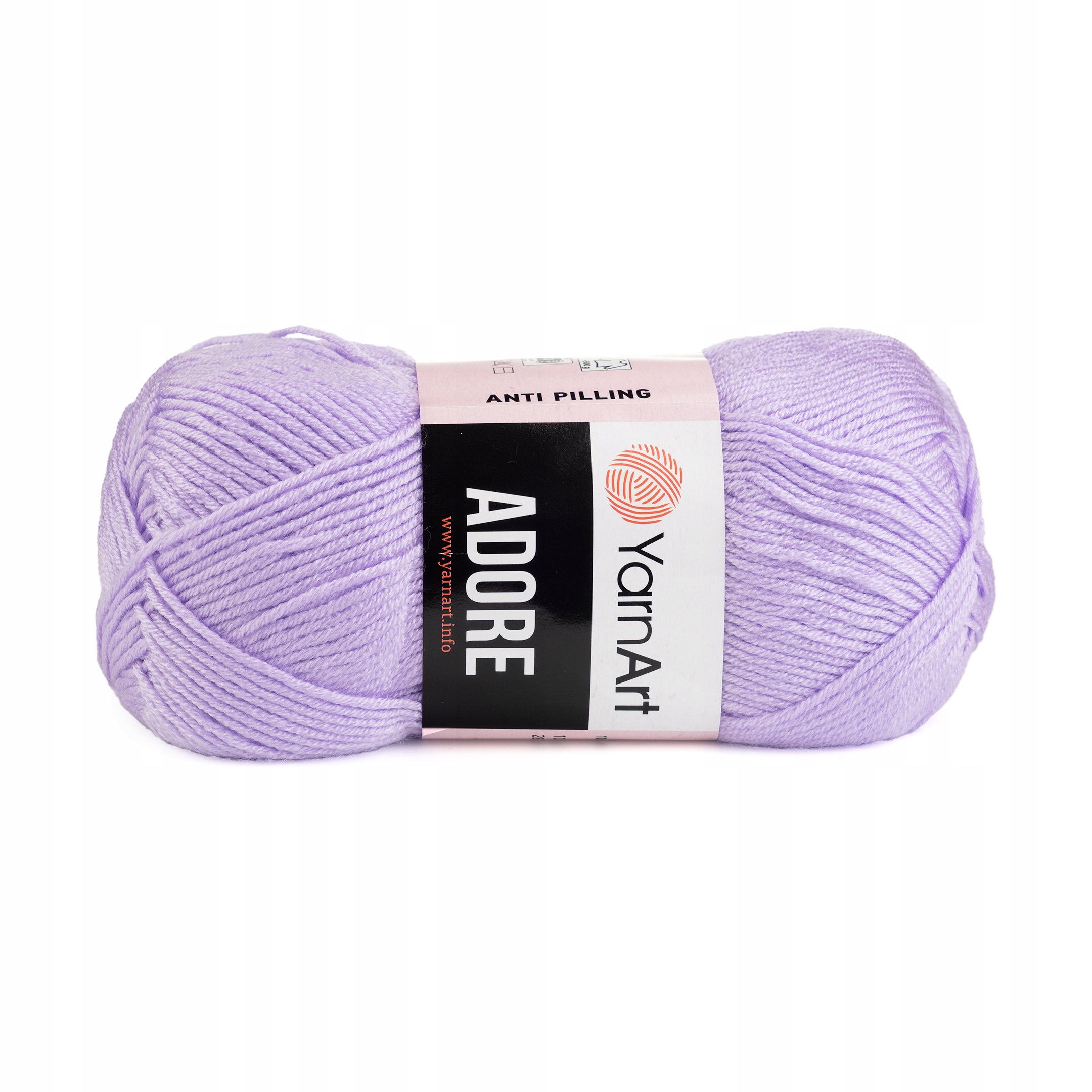 100g włóczka anti-pilling Adore jasny fiolet 337