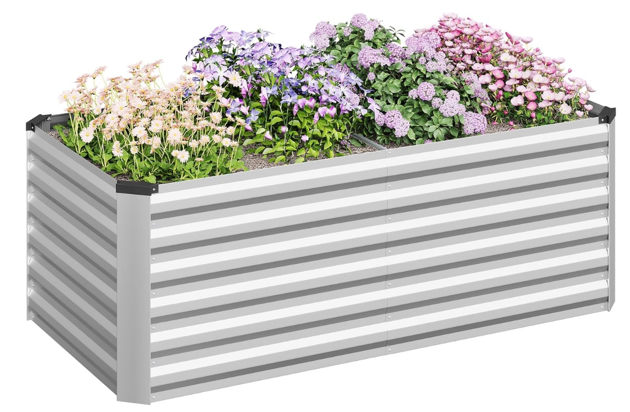 Vyvýšená Záhradná Kvetináčka Woltu 160x80x56 CM Pozinkovaná Oceľ