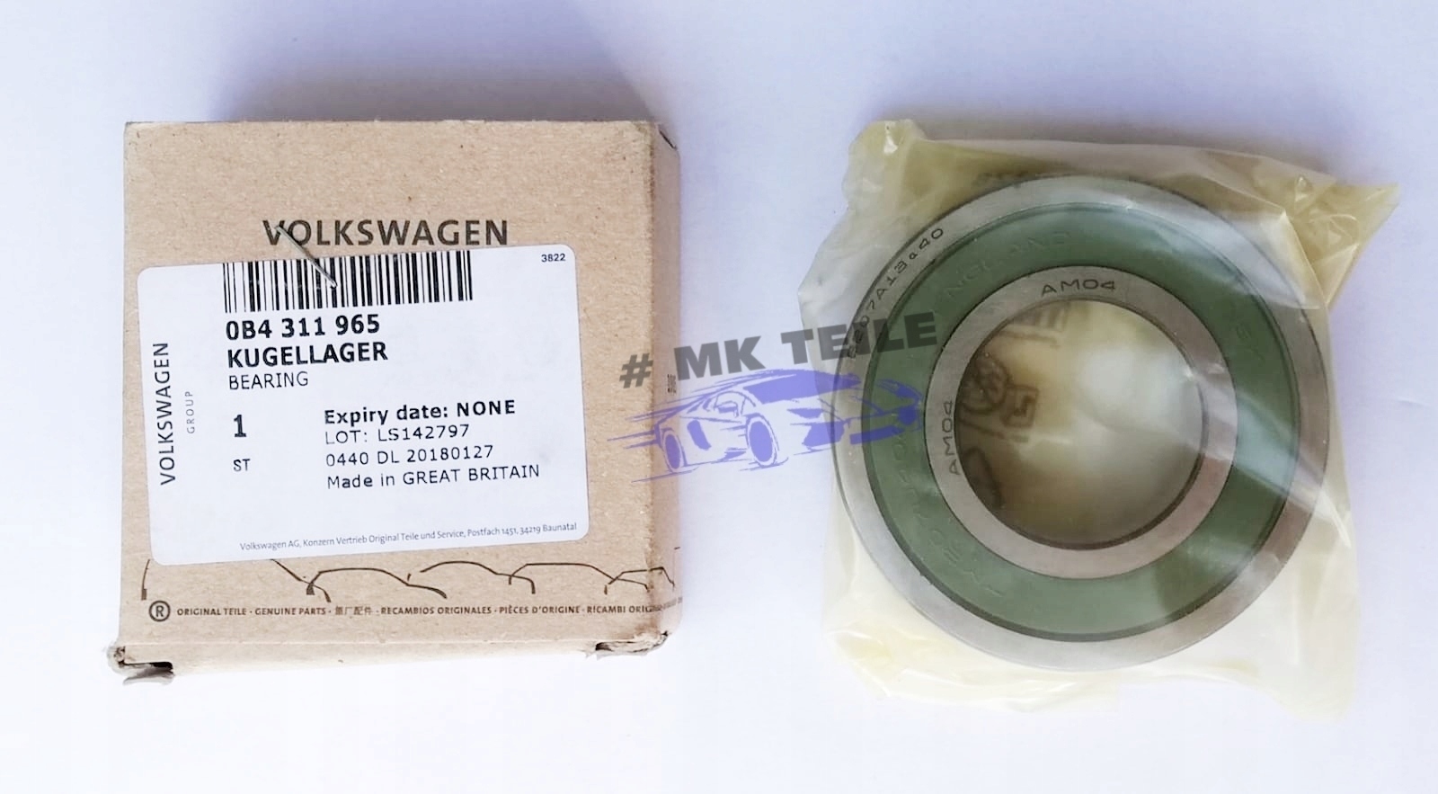 0B4311965 - Шарикопідшипник коробки передач AUDI VAG VW