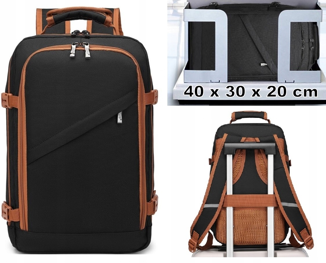 Plecak do Samolotu Ryanair Wizzair 40x30x20 bagaż podręczny mały Expander