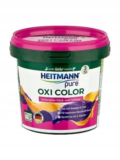 Levně 3X Heitmann, Pure Oxi Color, Odstraňovač skvrn na tkaniny, 500 g